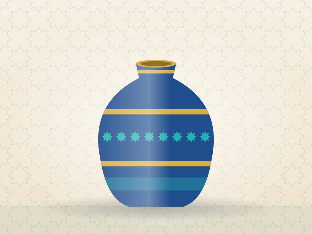 گلدان سفالی لالجین